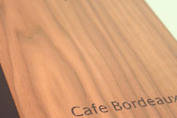 Wooden menu covers for Cruise ship company.